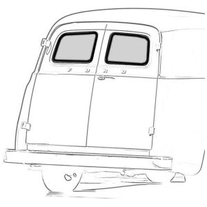Bakrutegummilist 1957-60 2dr Ford
