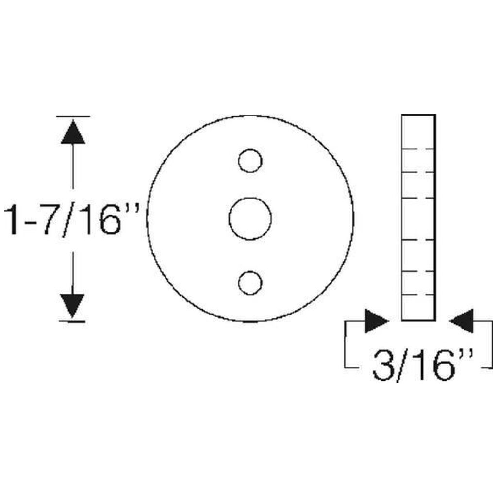 Door check link rod end stop 1930-40 2dr 4dr cab sedan Chevrolet Pontiac Buick Oldsmobile Cadillac