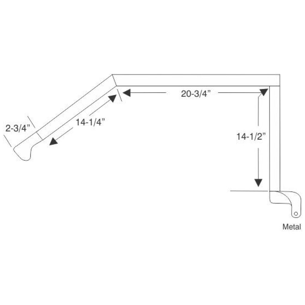 Roof Rail Weatherstrip - Rear