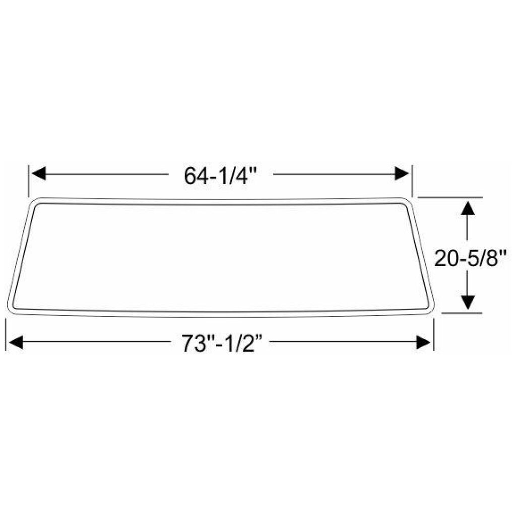 Framrutegummilist 1967-79 2dr 4dr Ford