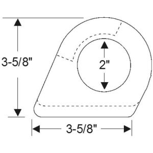 Front apron crossbar grommet 1932 2dr 4dr cab sedan Packard