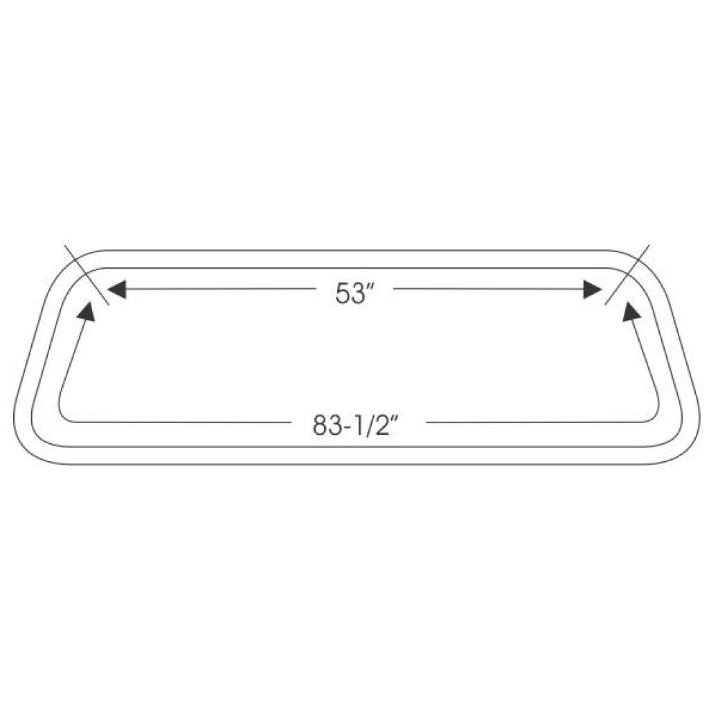 Framrutegummilist 1971-78 2dr sedan Ford Mercury