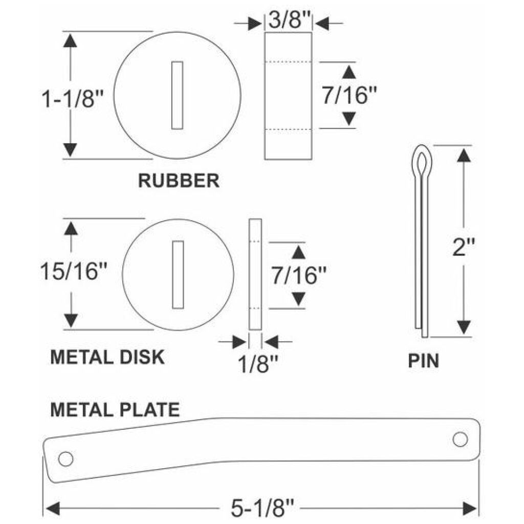 Door check link rod end stop 1932-48 2dr 4dr cab sedan Ford Mercury