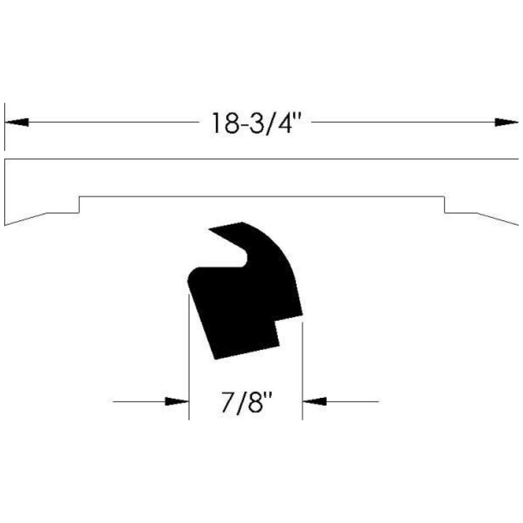 Torpedgummlist Huv 1941-47 2dr 4dr sedan Packard