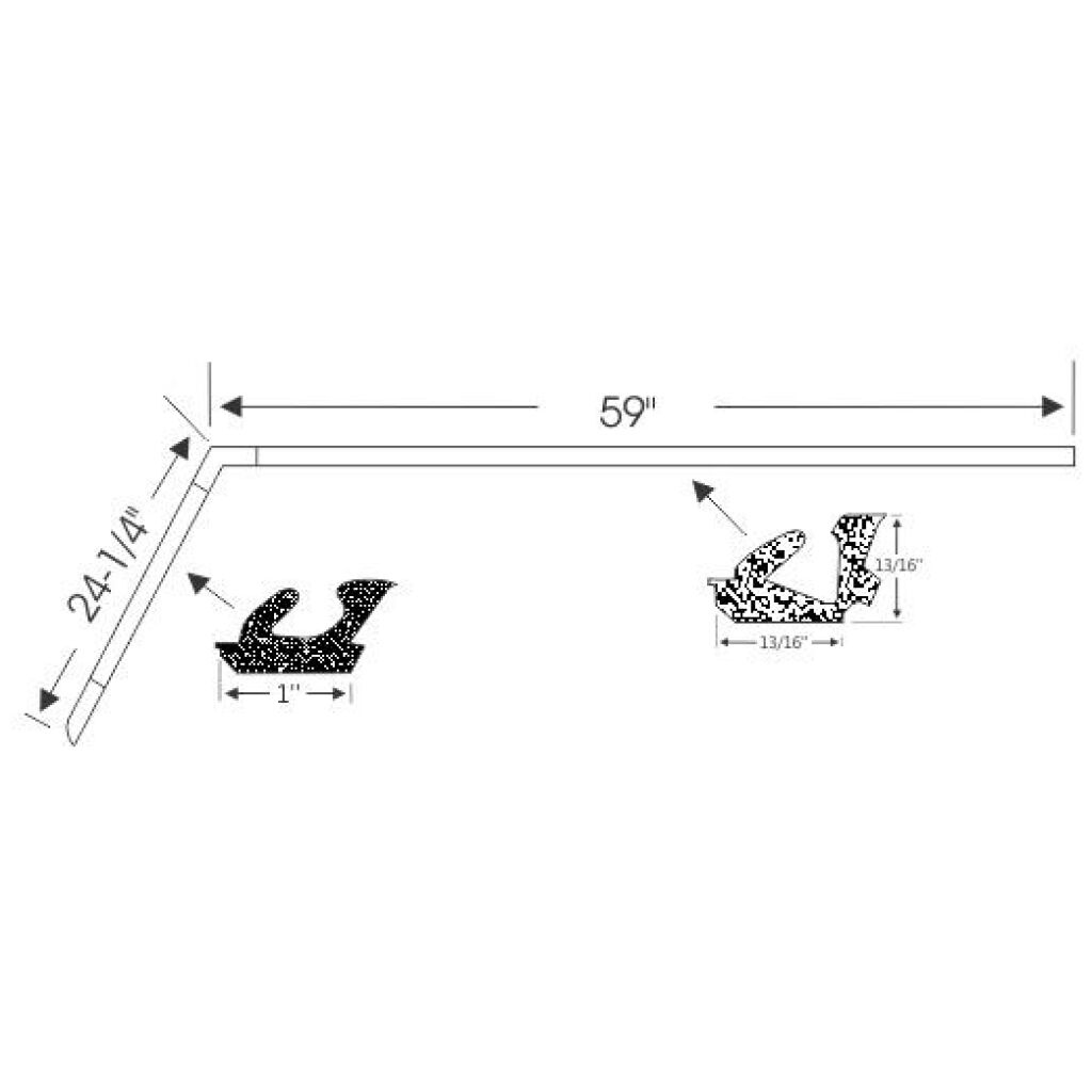 Hardtop Roof Rail Weatherstrip