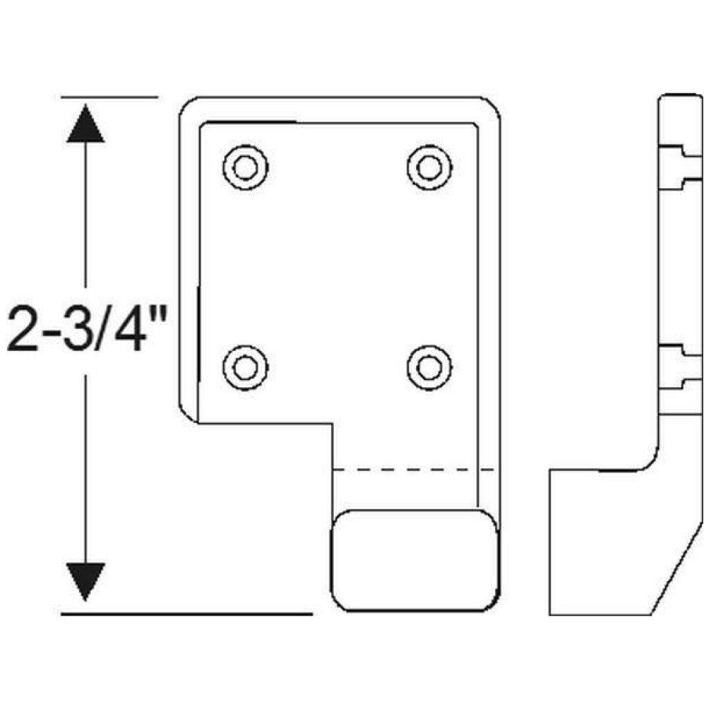 Detachable center post pad 1937-39 4dr cab Packard