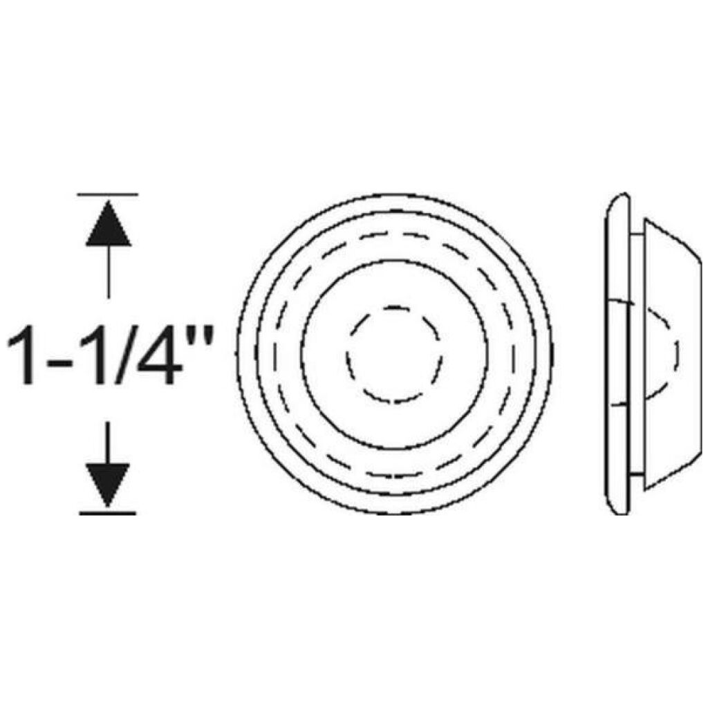 1-1/4" Utility Plug 1941-49 2dr 4dr ht cab sedan Cadillac