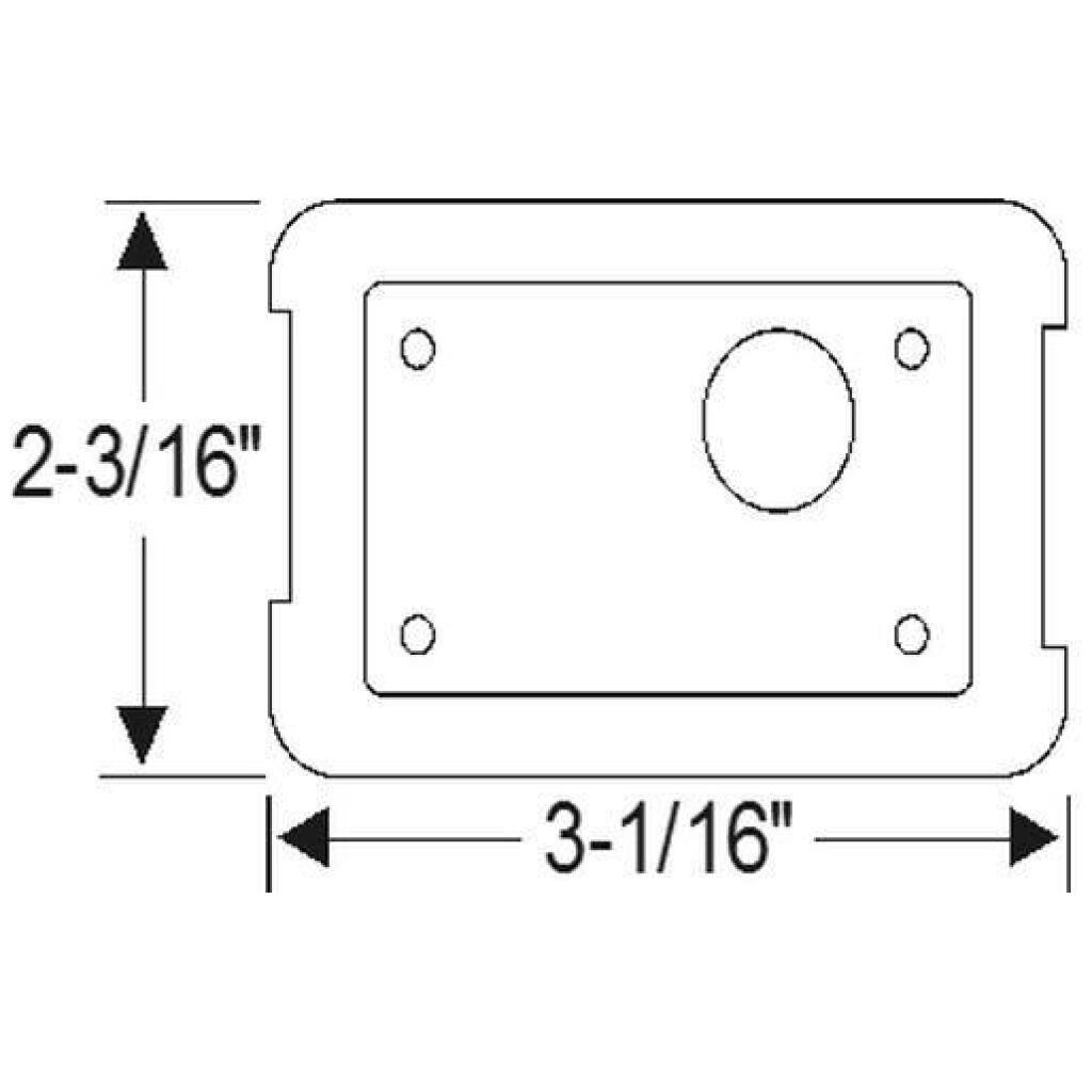 Detachable center post pad 1937-39 4dr cab Packard