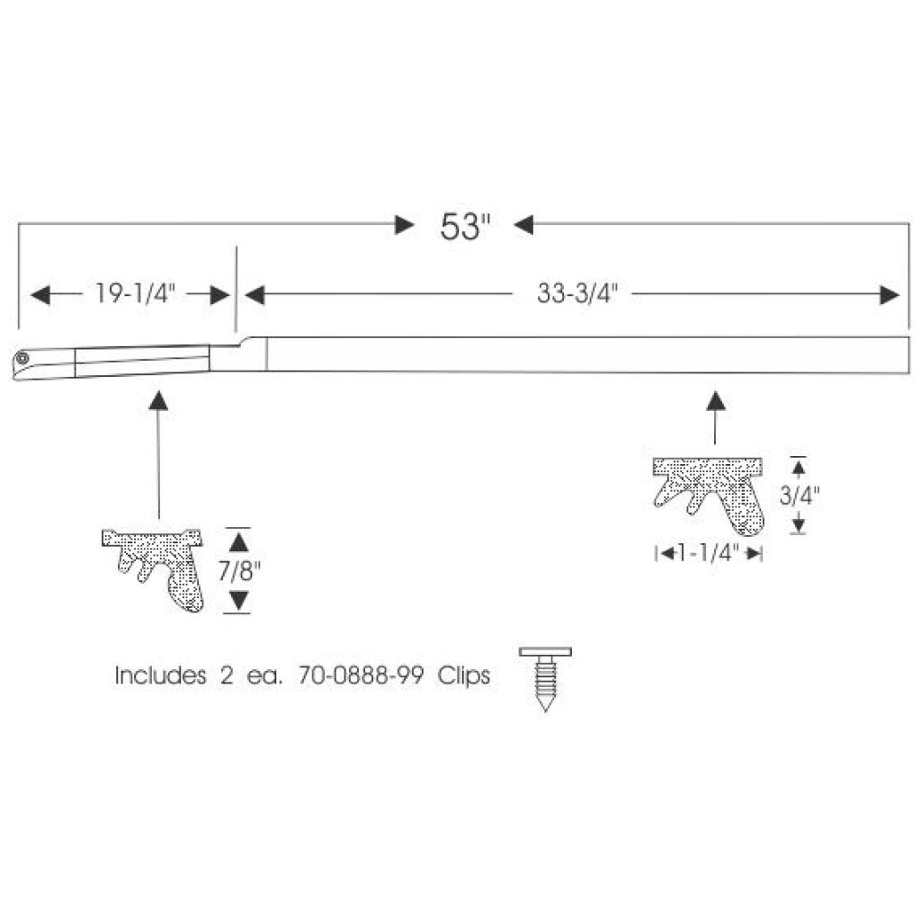 Hardtop Roof Rail Weatherstrip