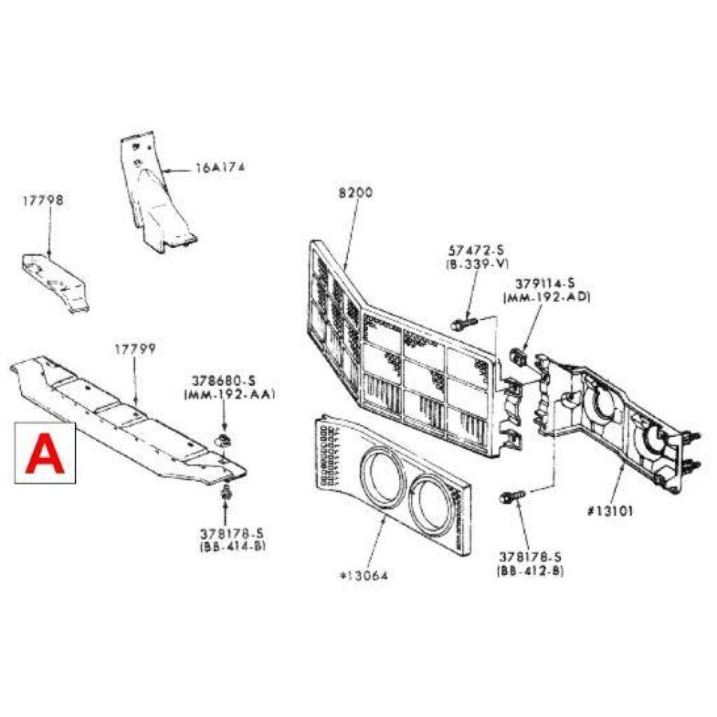 Dust Shield Set 1966-69 4dr cab sedan Lincoln