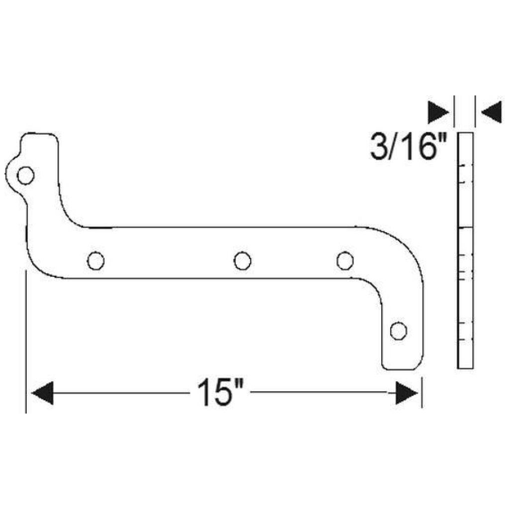 Front Fender Seal 1935-37 2dr 4dr cab sedan Packard