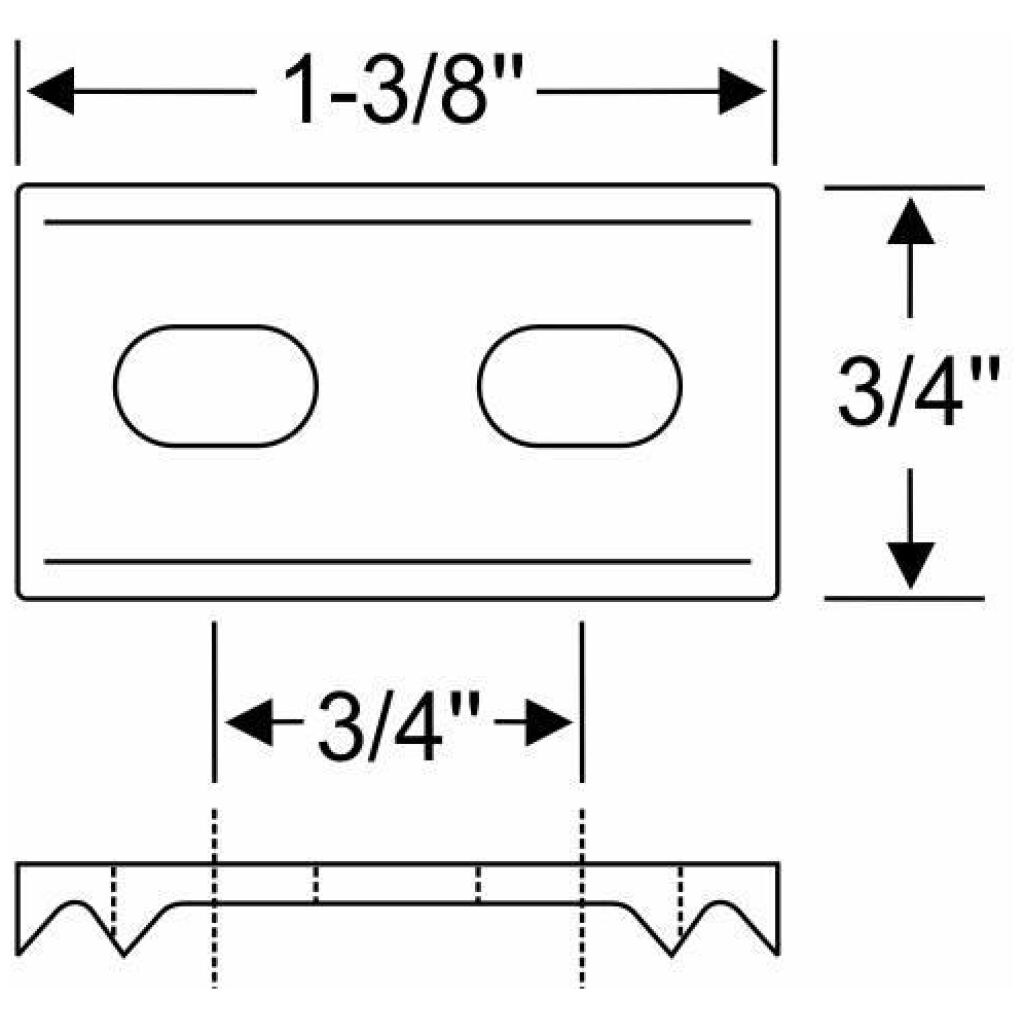 Door Check Strap Bracket - Adjustable 1932-36 2dr 4dr cab sedan Ford