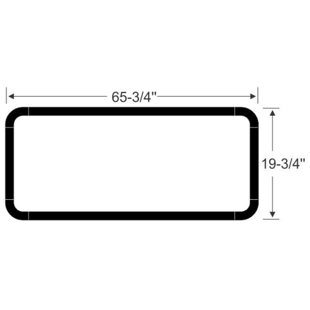 Framrutegummilist 1962-63 2dr 4dr ht cab sedan Dodge Plymouth