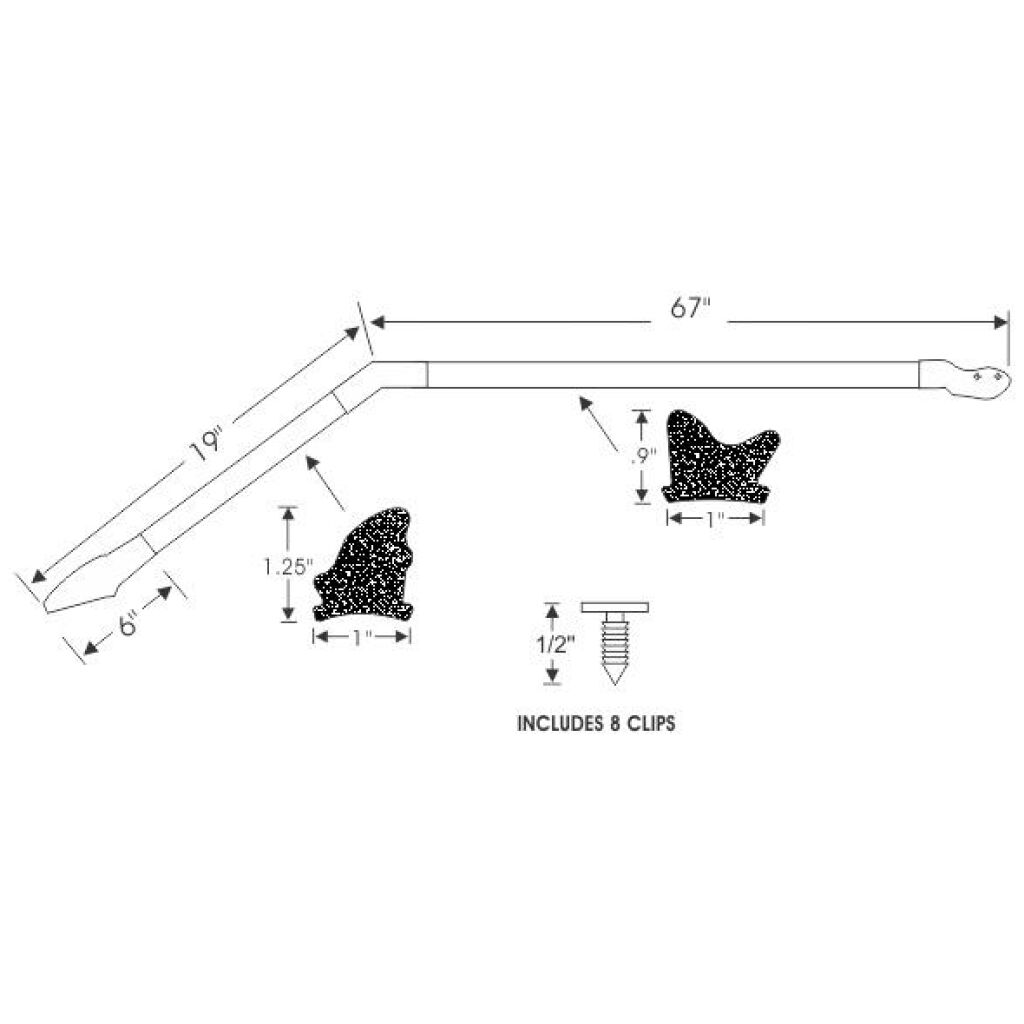 Hardtop Roof Rail Weatherstrip