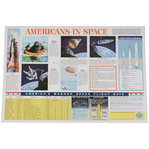 Orginal Dealer tavla Americans in space 415 x 280 mm Chevrolet 1968 / Rymden