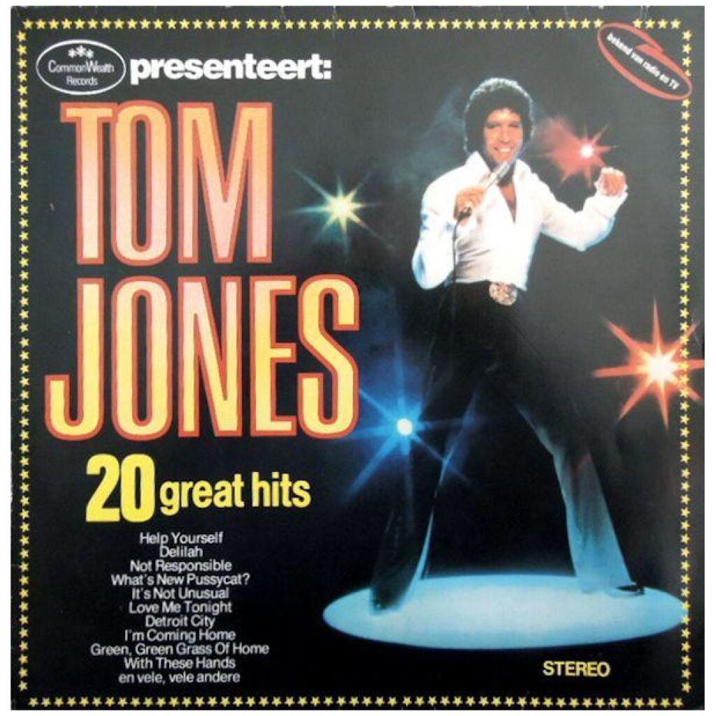 Tom Jones - 20 Great Hits (LP, Comp)