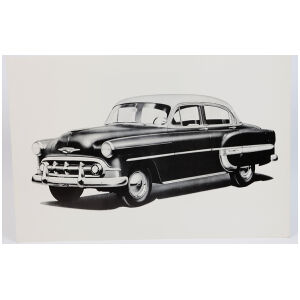 Fabriksfoto 1953 Chevrolet Bel Air 31 x 45 cm