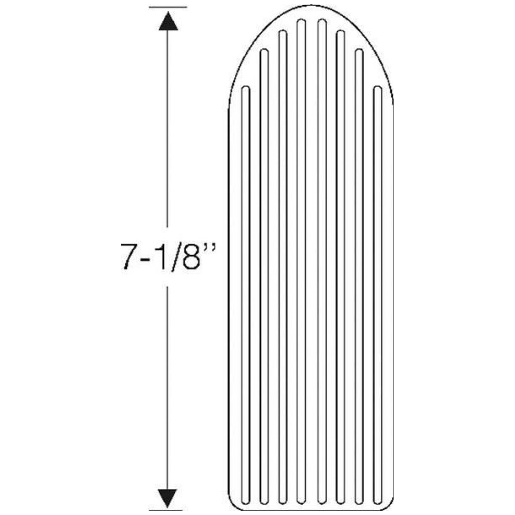 Accelerator pedal pad 1933-35 2dr 4dr sedan Chevrolet