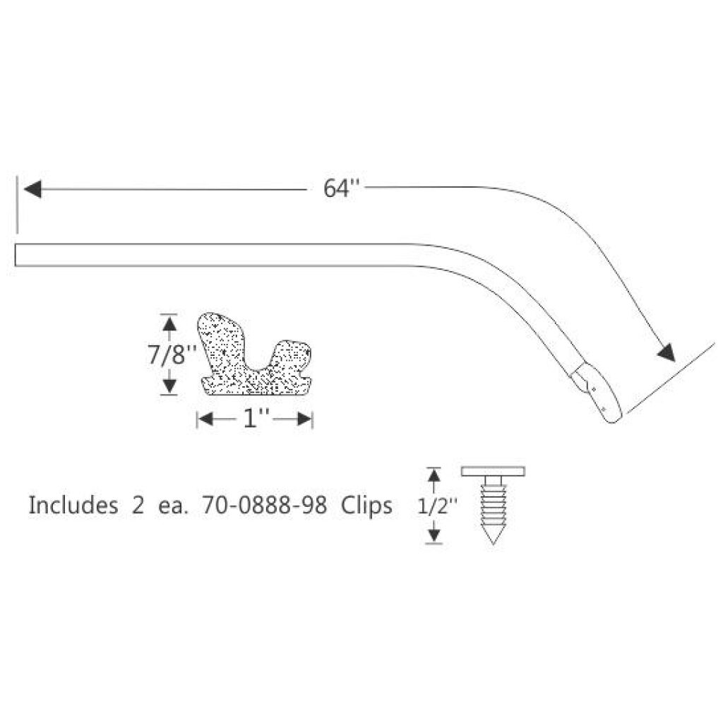 Hardtop Roof Rail Weatherstrip