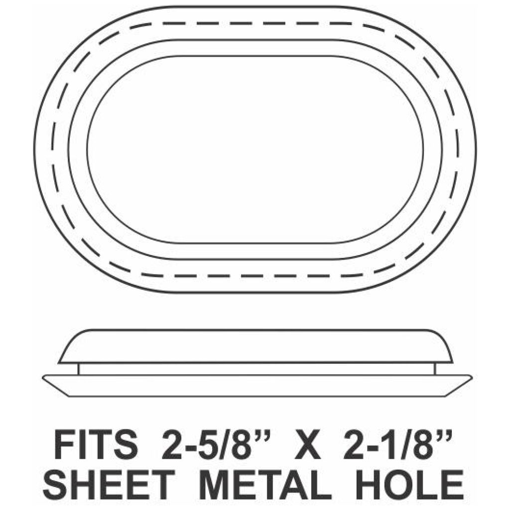 Body Hole Plug 1973-79 2dr 4dr Ford