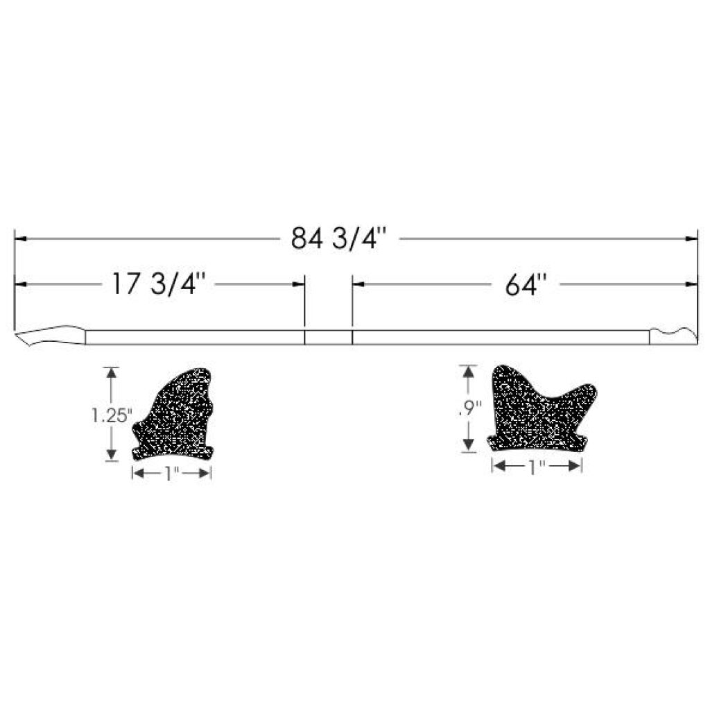 Hardtop Roof Rail Weatherstrip