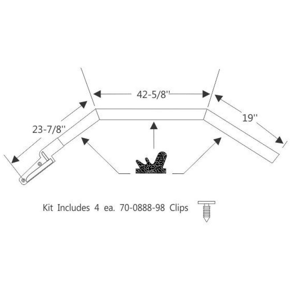 Hardtop Roof Rail Weatherstrip