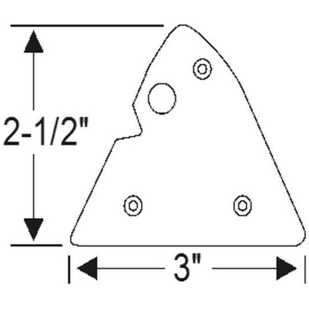 Detachable center post pad 1938-40 2dr 4dr cab Packard