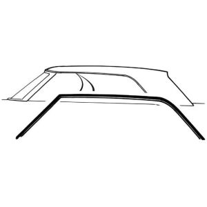 Hardtop Roof Rail Weatherstrips