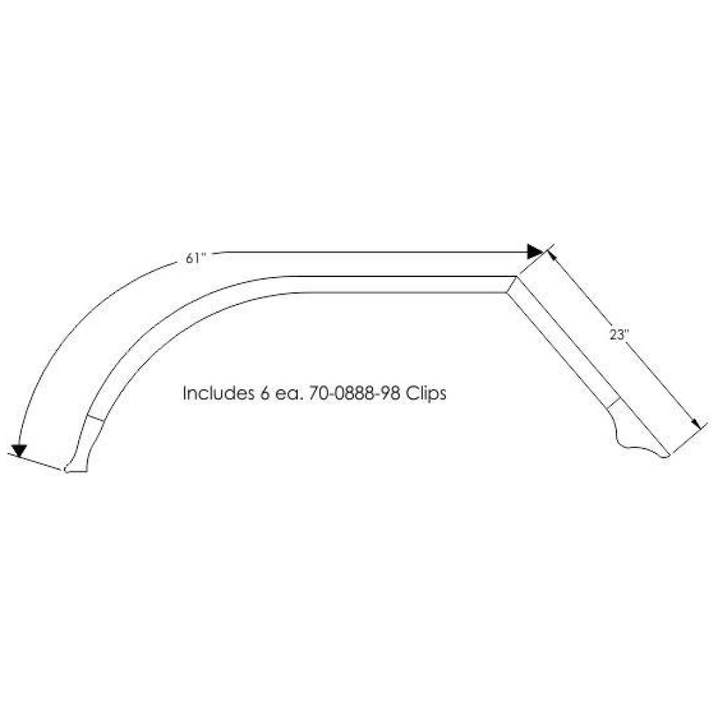 Hardtop Roof Rail Weatherstrip