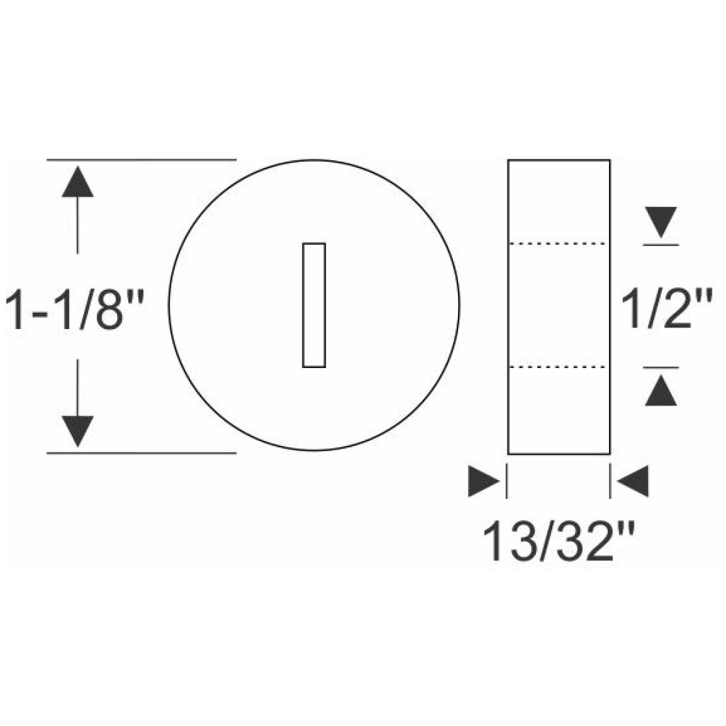 Door check link rod end stop 1932-51 2dr 4dr cab sedan Ford Mercury