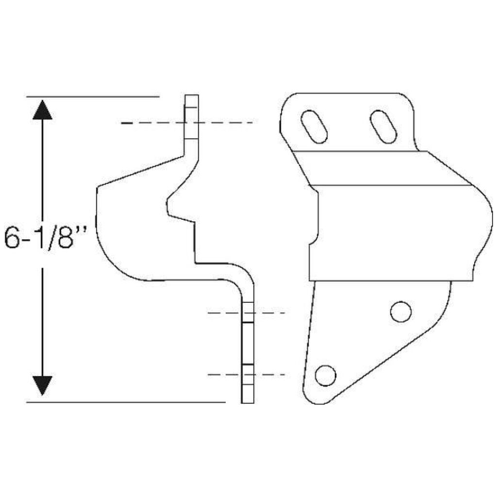 Automatic Transmission Mount 1955-57 2dr 4dr ht cab sedan Chevrolet