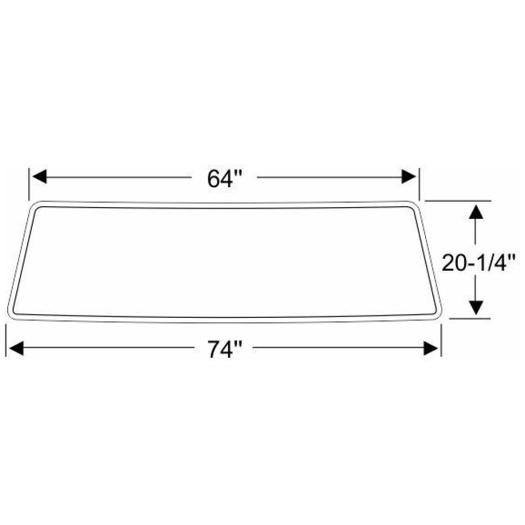 Framrutegummilist 1967-72 2dr 4dr Ford