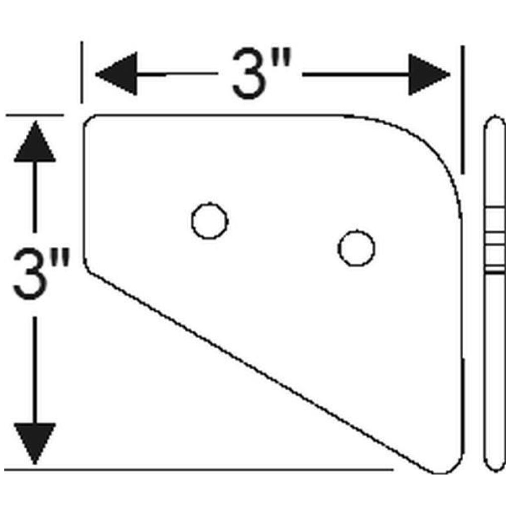 Front fender center pad 1932 2dr 4dr sedan Packard