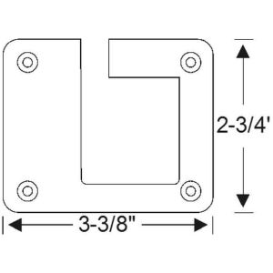 Detachable center post pad 1938-39 4dr cab Packard