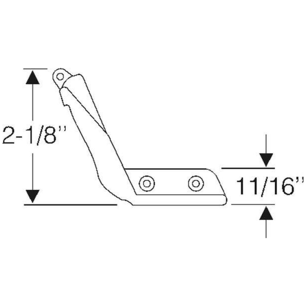 Hinge seal 1940-41 2dr 4dr cab Buick Cadillac Oldsmobile