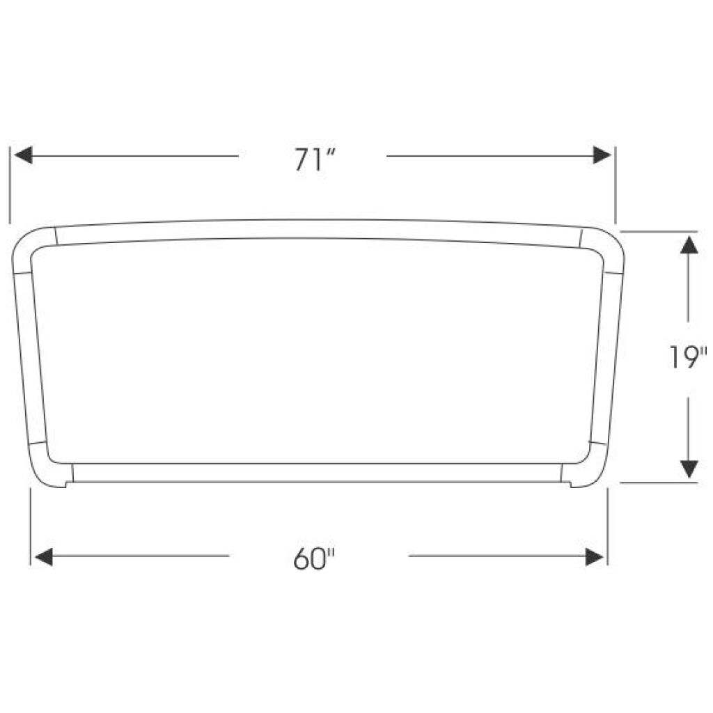 Framrutegummilist 1963-64 2dr 4dr ht cab Ford Mercury