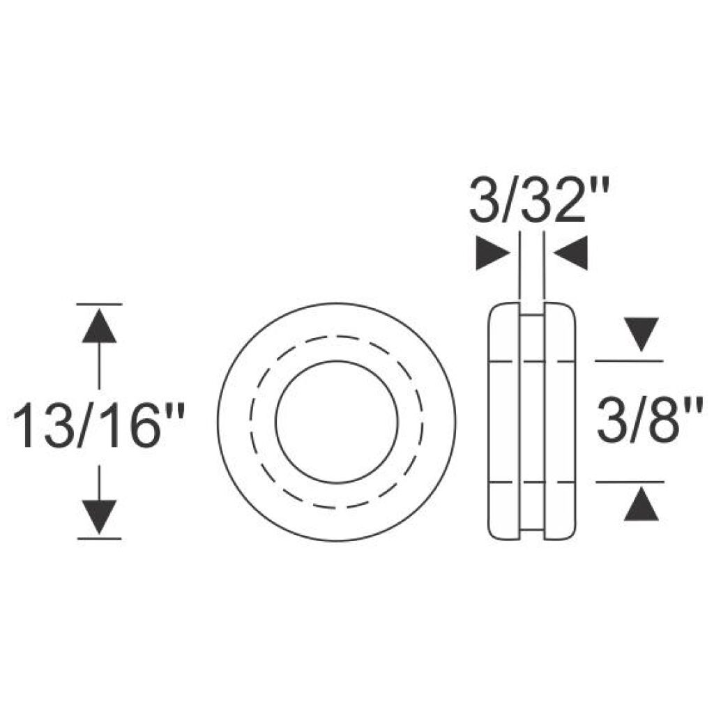 13/16" Convertible Rail Grommet 1930-31 2dr 4dr cab sedan Cadillac