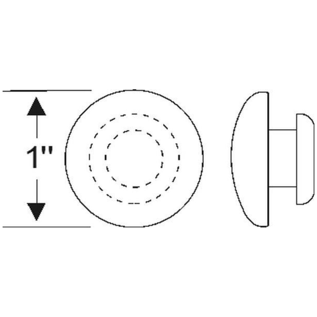1" Frame Hole Plug 1931-32 2dr 4dr cab sedan Chrysler DeSoto Dodge Plymouth