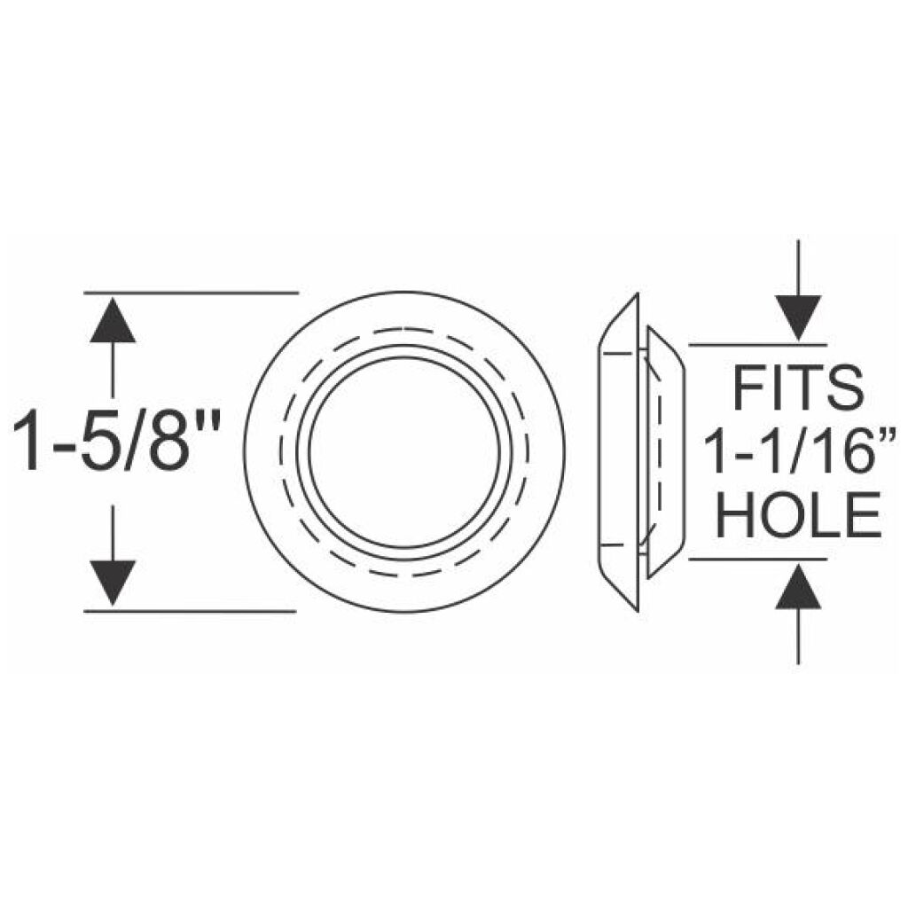 Body Hole Plug 1967-69 2dr Ford