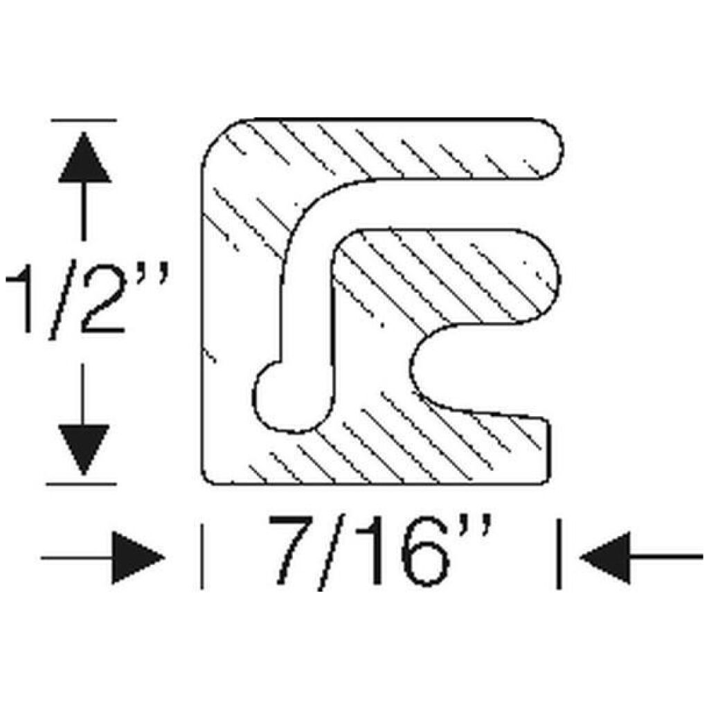 Fender Skirt Edge Weatherstrip GM 1941-48