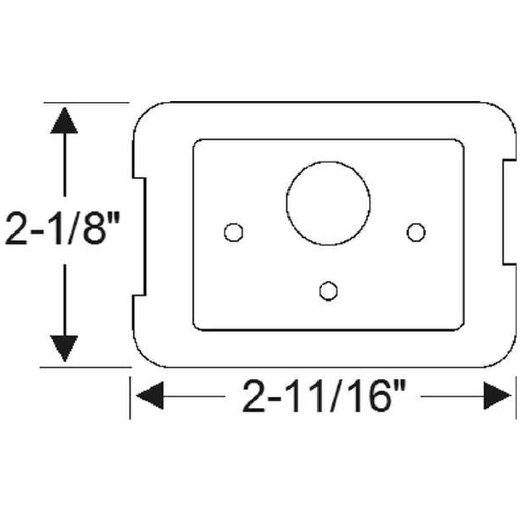 Detachable center post pad 1935-36 4dr cab Packard