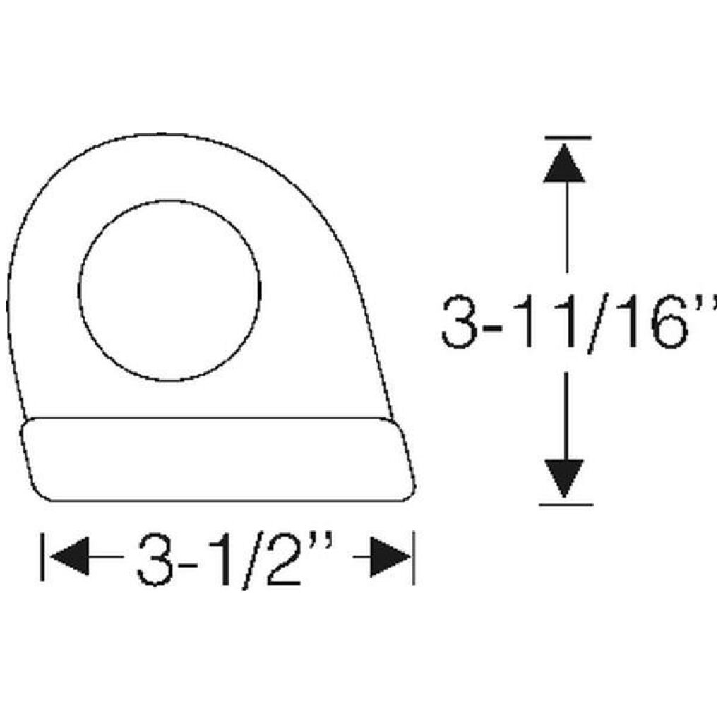 Front apron crossbar grommet 1930-31 2dr 4dr cab sedan Cadillac