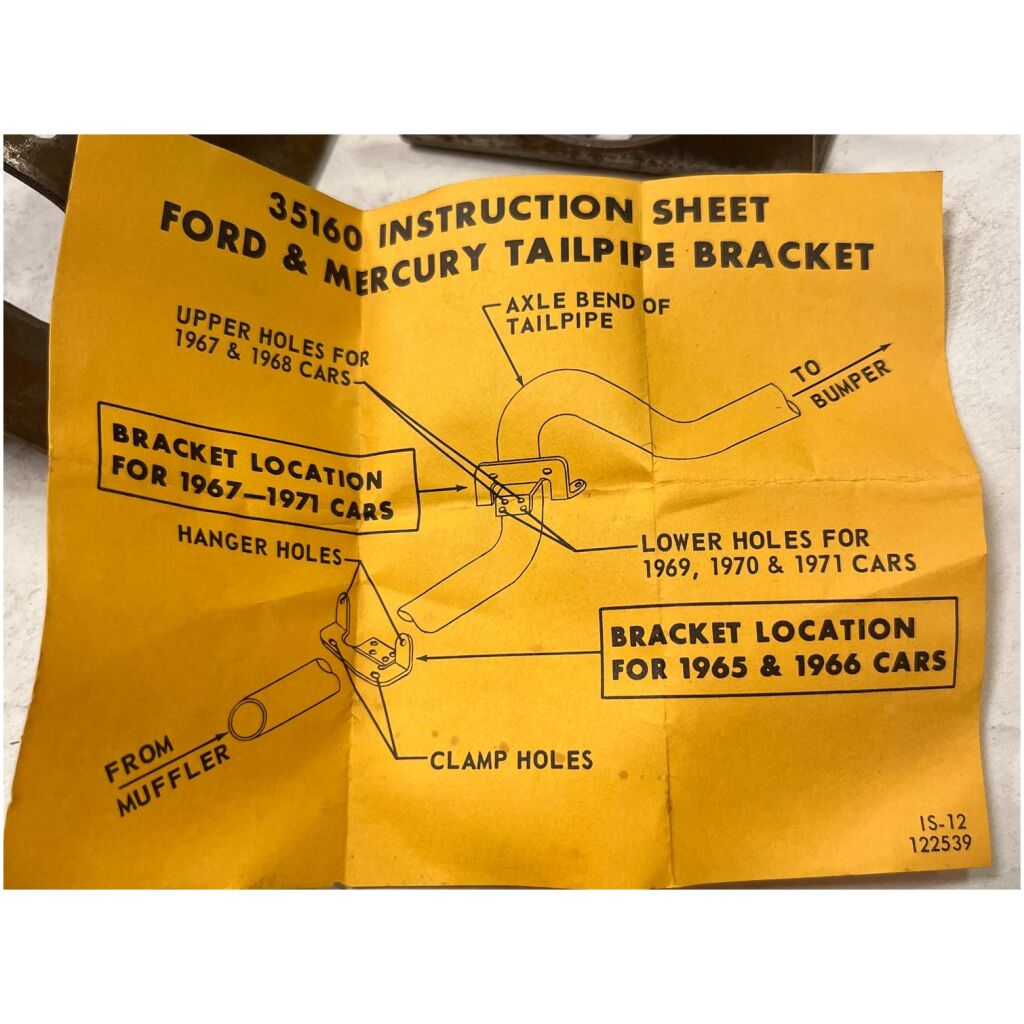 Fäste avgassystem Ford Mercury 1965-71 , Walker 35158
