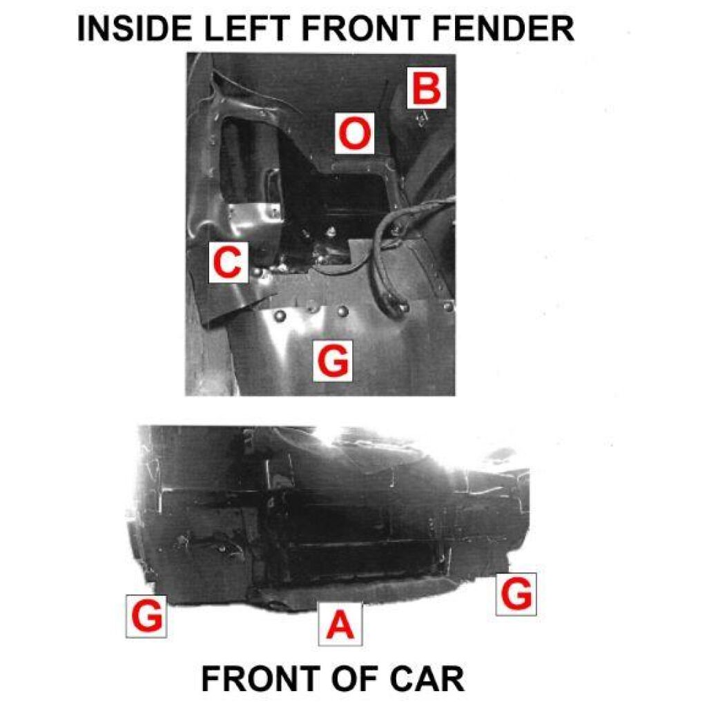 Dust Shield Set 1966-69 4dr cab sedan Lincoln