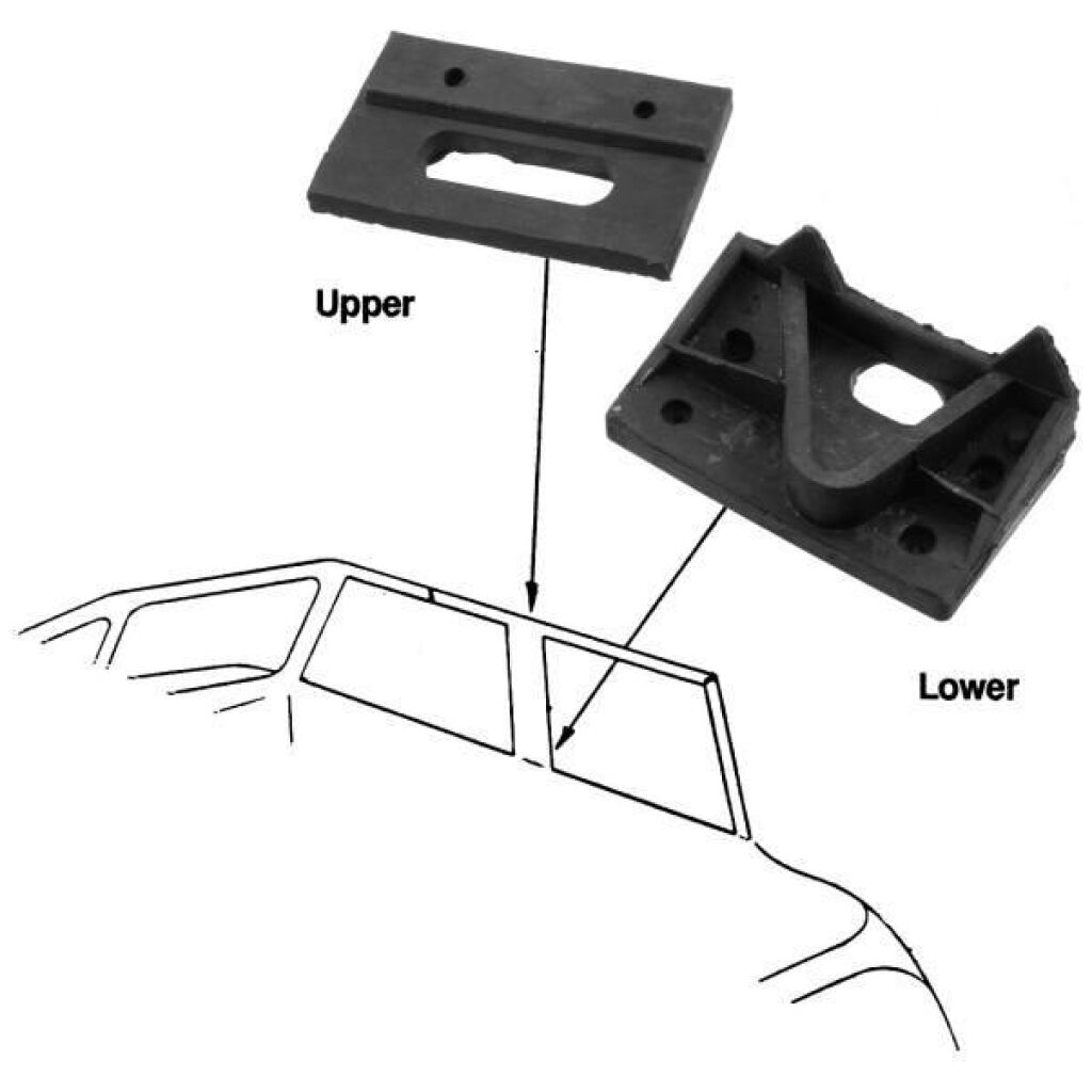 Detachable center post pad