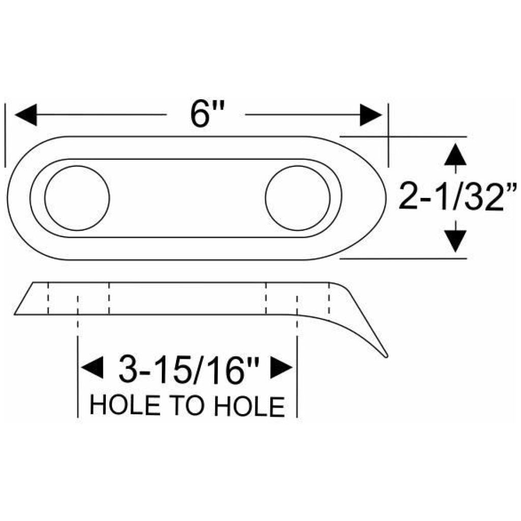 Trunk Rack Mounting Pad 1933 2dr 4dr cab sedan Dodge
