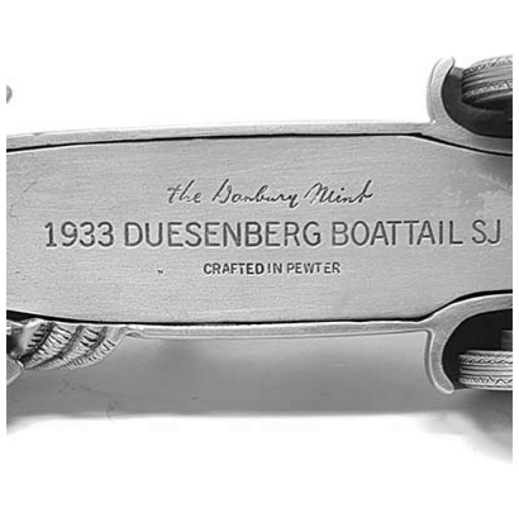 1933 Duesenberg Bottail SJ Danbury Mint Classic Cars Of The World