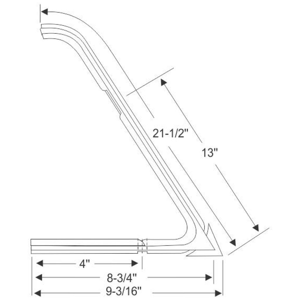 Front Door Vent Window Weatherstrips 1966-70 2dr Dodge