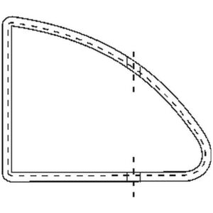 Front Door Vent Window Weatherstrips 1934-38 Pierce Arrow