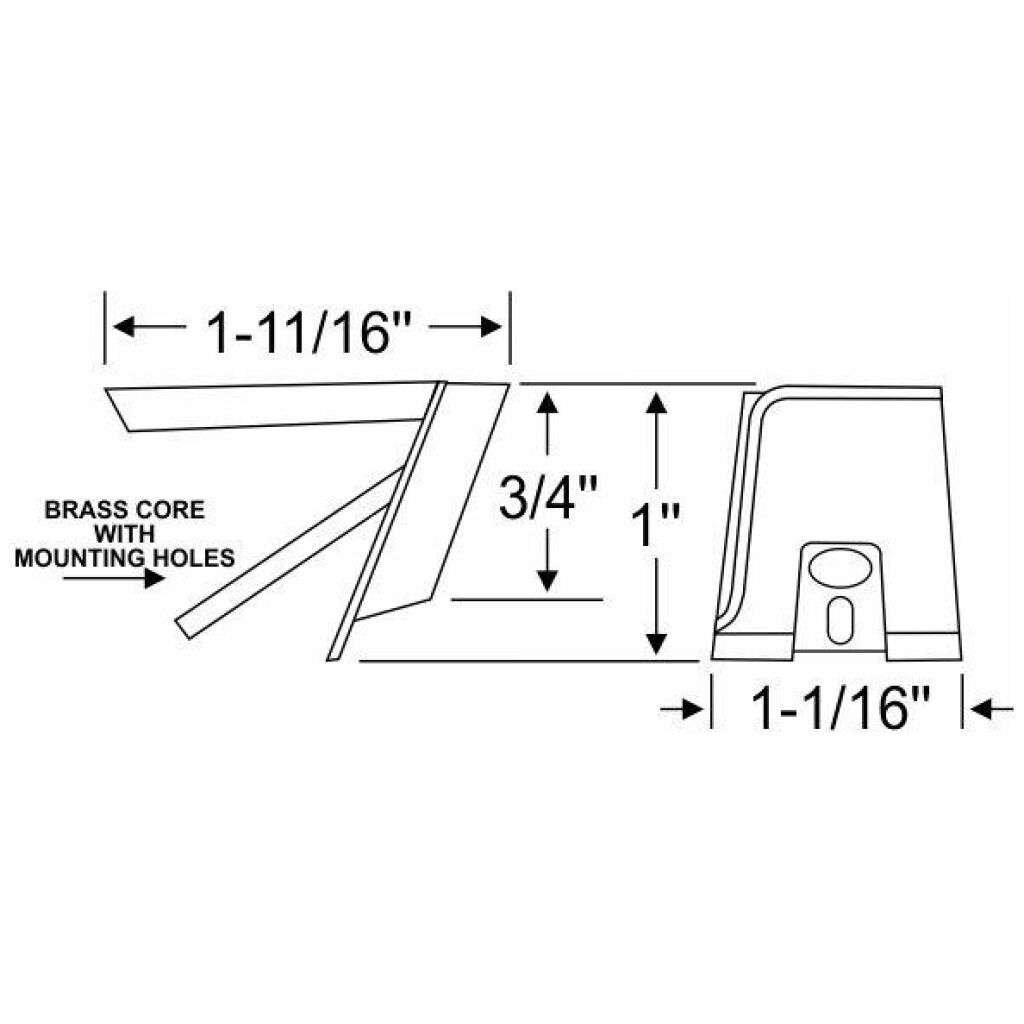 Front Door Vent Window Upper Bumpers 1962-63 4dr cab sedan Lincoln